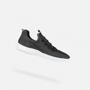 Geox Pillow Sneakers Damen Schwarz | BZHE-91208
