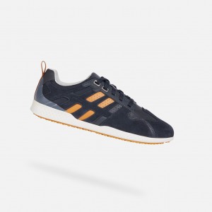 Geox Snake.2 Sneakers Herren Navy Orange | BIUD-35612