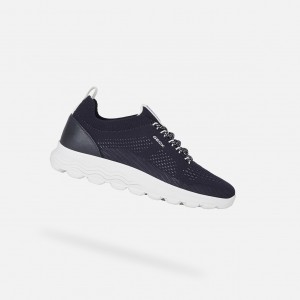 Geox Spherica Sneakers Damen Navy | KCYB-15806