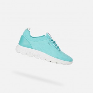 Geox Spherica Sneakers Damen Türkis | ZHXT-85732