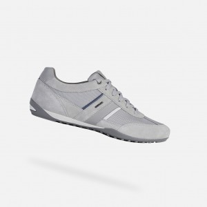 Geox Wells Sneakers Herren Hellgrau | JSMO-03162