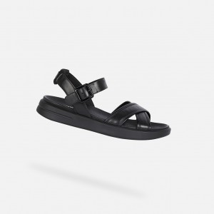 Geox Xand 2s Sandalen Damen Schwarz | WEDY-80375